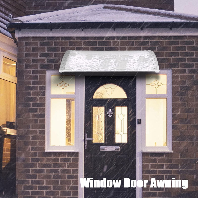 Transparent Pc Sun Panel Awning Household Eaves Door Head Awning Abs Bracket