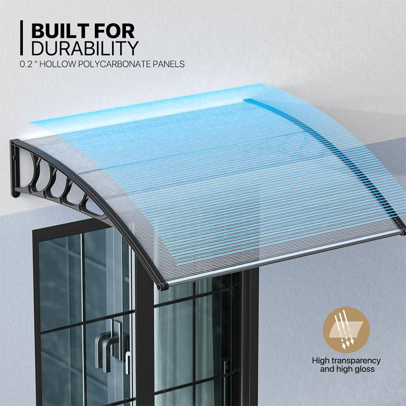 Household Transparent Pc Sun Panel, Balcony Window Door Terrace Awning