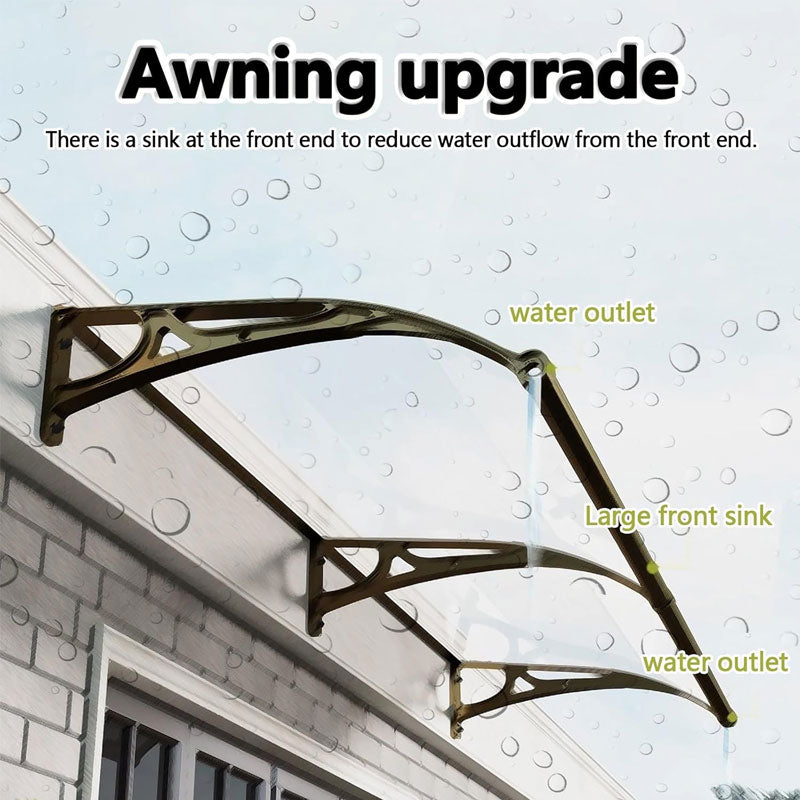 Silent Awning Sunshade, Outdoor Awning Transparent Endurance Board Balcony