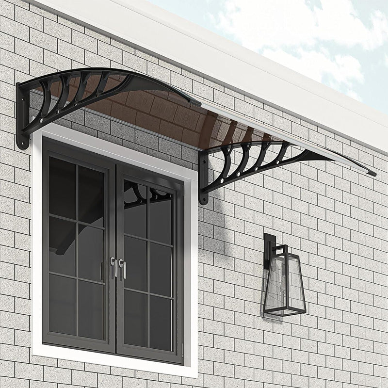 40" x 40" Door and Window Awning, Door Outdoor Patio Awning, Canopy UV Protection Rain and Snow Hollow Core Panel