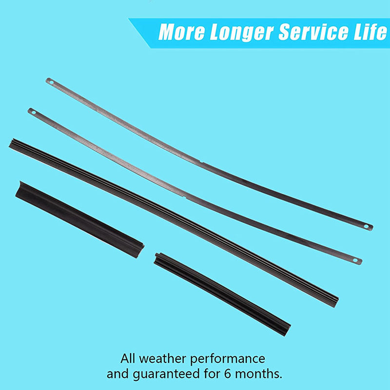 24" + 18" Durable And Quiet Wiper Blades Premium All-Seasons Quality Front Windshield Wipers