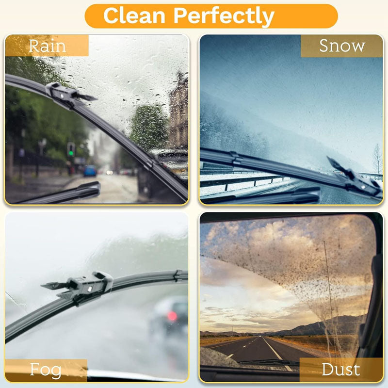 6" 22" 11" Wiper Blade Windshield Wiper Blades Rubber Wiper Blades Premium All Weather Blade 3 of Set