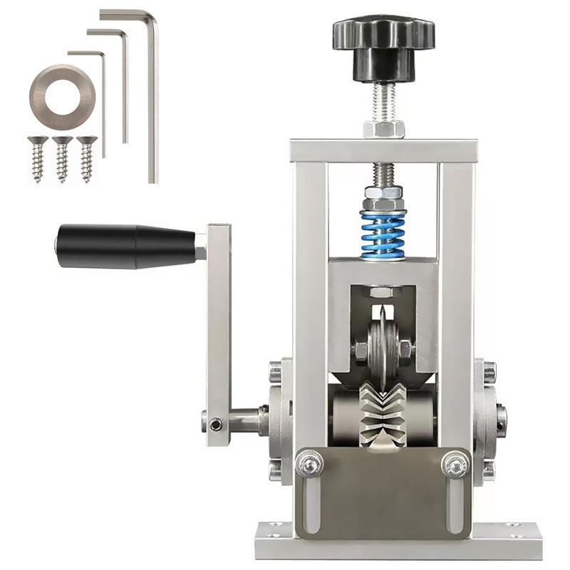 Wire Stripping Machine, 0.05-0.8 Inch Wire Stripping Crank, Spring Pressure Blade (Manual/Automatic) For Scrap Copper Recycling