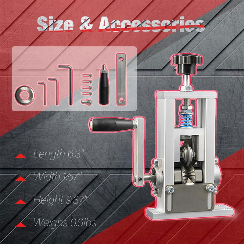 Wire Stripping Machine, 0.05-0.8 Inch Wire Stripping Crank, Spring Pressure Blade (Manual/Automatic) For Scrap Copper Recycling