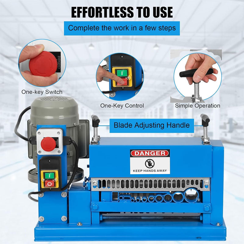 Small Desktop Waste Wire And Cable Stripping Machine, Automatic Commercial Peeling Machine