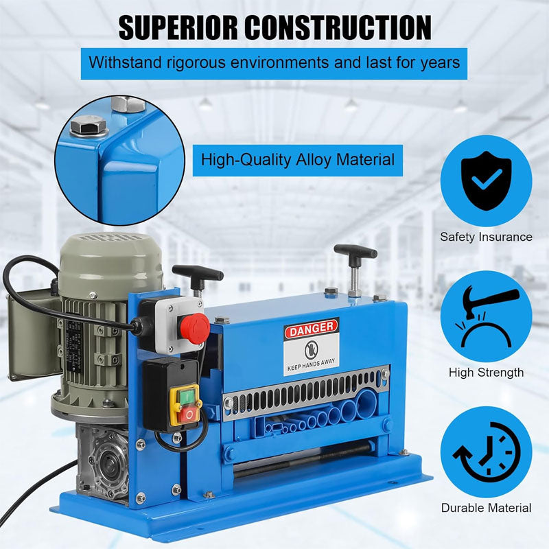 Small Desktop Waste Wire And Cable Stripping Machine, Automatic Commercial Peeling Machine