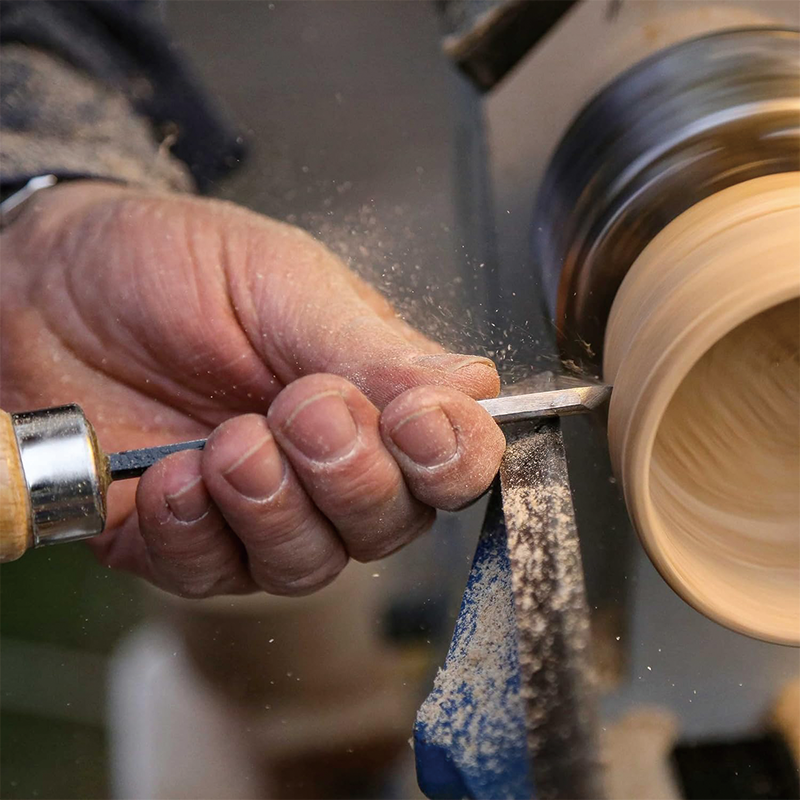 8 pcs Wood Lathe Chisel Set, Professional Wood Turning Chisel Set, for Beginners, Hobbyists and Professionals