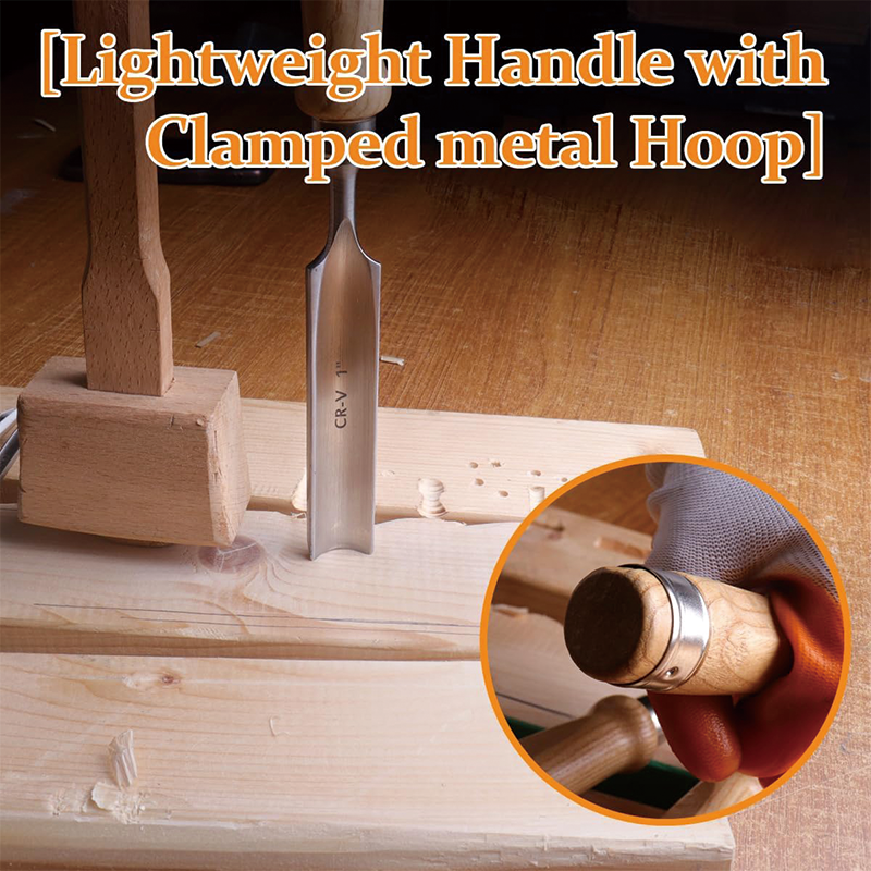 Wood Lathe Chisel Set, 4 Pieces Wood Chisel Set, Professional Wood Chisel Tool Carpenter Gouge