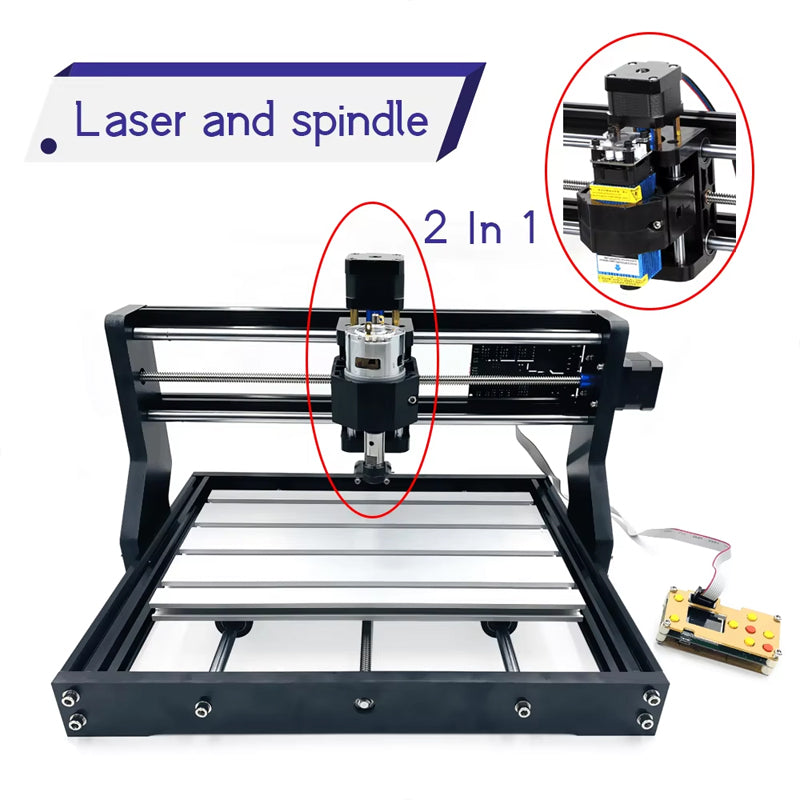 Diy 3018 Cnc Mini Desktop Portable Cnc Working Table Size 30*18*45cm 4Axis Pbc Milling Laser Engraving Machine For Wood Pvc