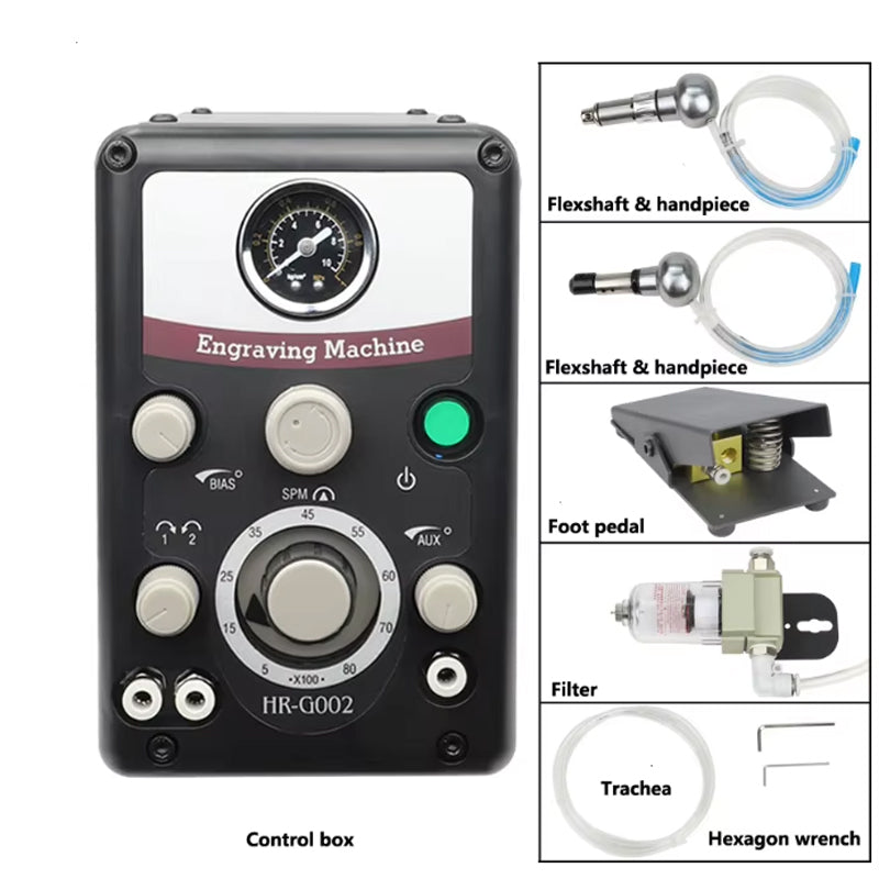 New Type 0-8000 Strokes /Min Pneumatic Engraving Tools Jewelry Engraving Machine And Stone Setting Tools