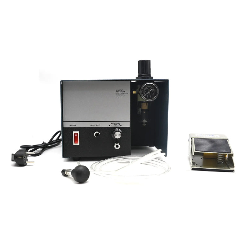 1400 RPM Adjustable Speed 80W Bracelet Ring Gold Graver Pneumatic Engraving Machine With Single Handpiece For Jewelry Craft