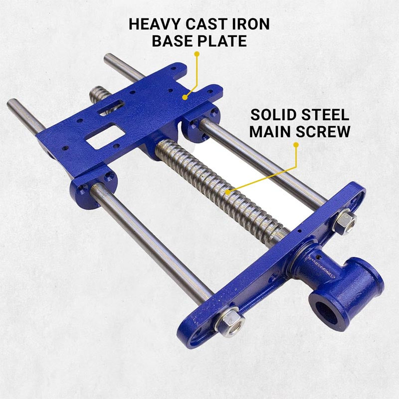 Woodworking Vise 10 Inch Woodworking Tool with a Solid Steel Main Screw heavy-duty vise