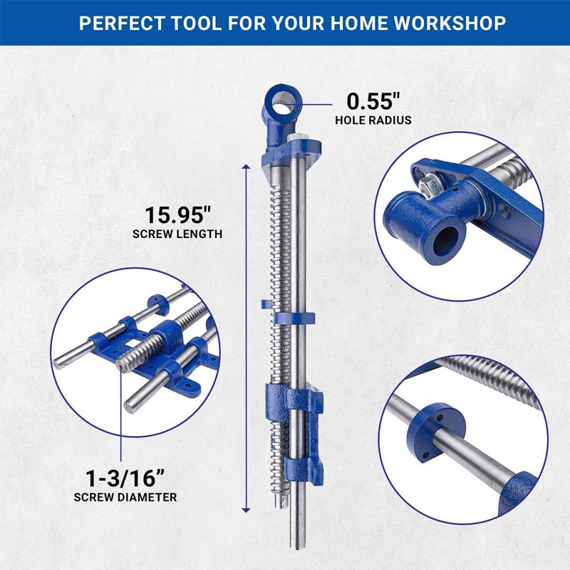 Woodworking Vise 10 Inch Woodworking Tool with a Solid Steel Main Screw heavy-duty vise