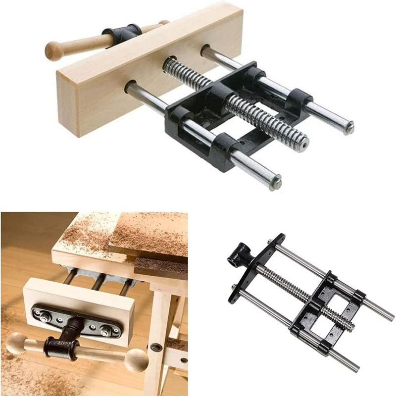 9 Inch Woodworking Vise Heavy-Duty Steel and Cast Iron Front Screw Vise for Making Woodworking