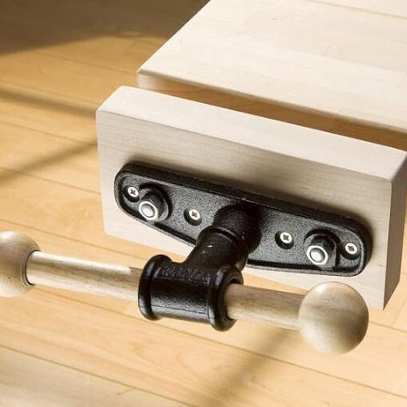 7" Woodworking Vise Heavy-Duty Steel and Cast Iron Workbench Vise for Home Woodworking Studios Teaching Equipment
