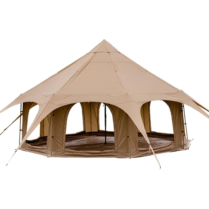 Yurt Tent 5m Outdoor Camping Cotton Cloth Luxury Yurt Camping Tent Circus Octagonal Rainproof Camp Tent