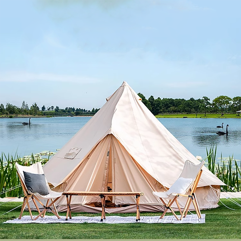 3*3m Outdoor Yurt Tent Camping Base Scenic Farm Resort Wild Luxury Pyramid Hotel Camping Tent