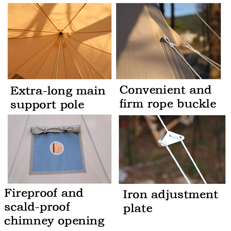 5*5m Yurt Tent Cotton Cloth Outdoor Large