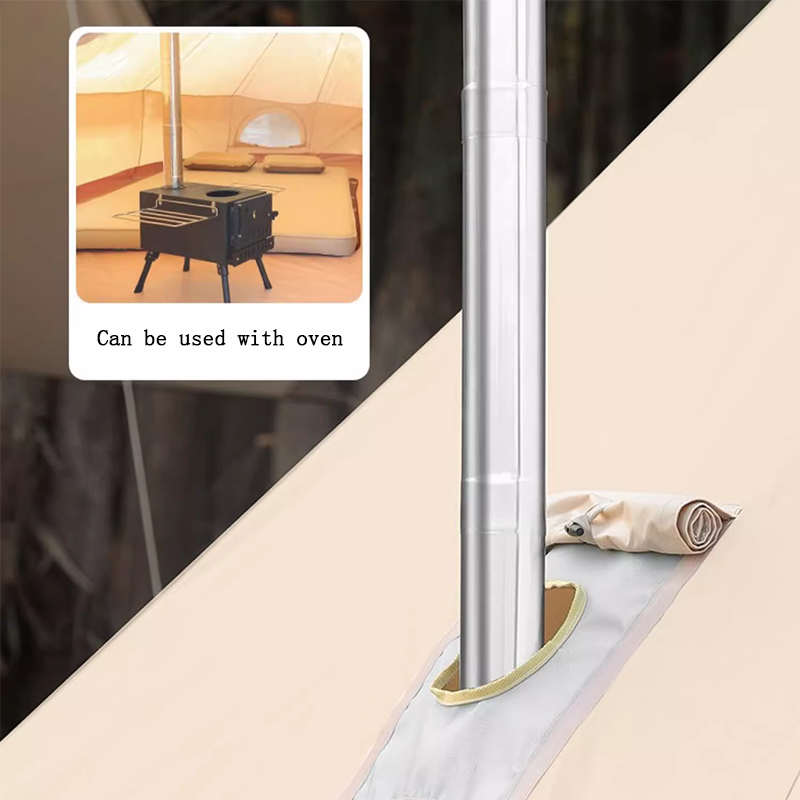 Outdoor Camping Yurt Tent Cotton Cloth Light Luxury Villa Camping Tent Thick Rainproof