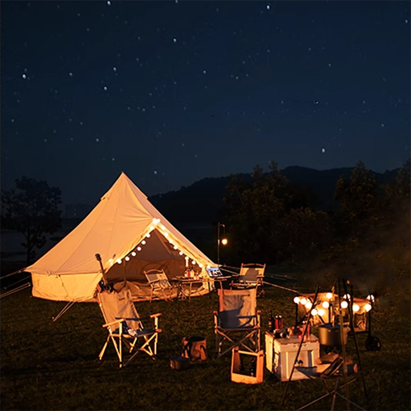 Camping Yurt Tent Portable Folding Pyramid Indian Tent