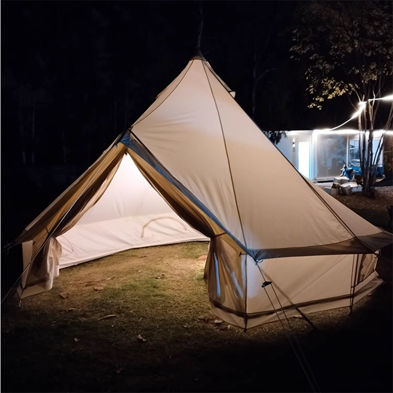 4m Mongolian Yurt Tent With Off-White Oxford Cloth Without Center Pole