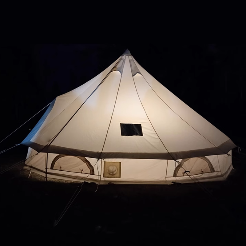 4m Mongolian Yurt Tent With Off-White Oxford Cloth Without Center Pole