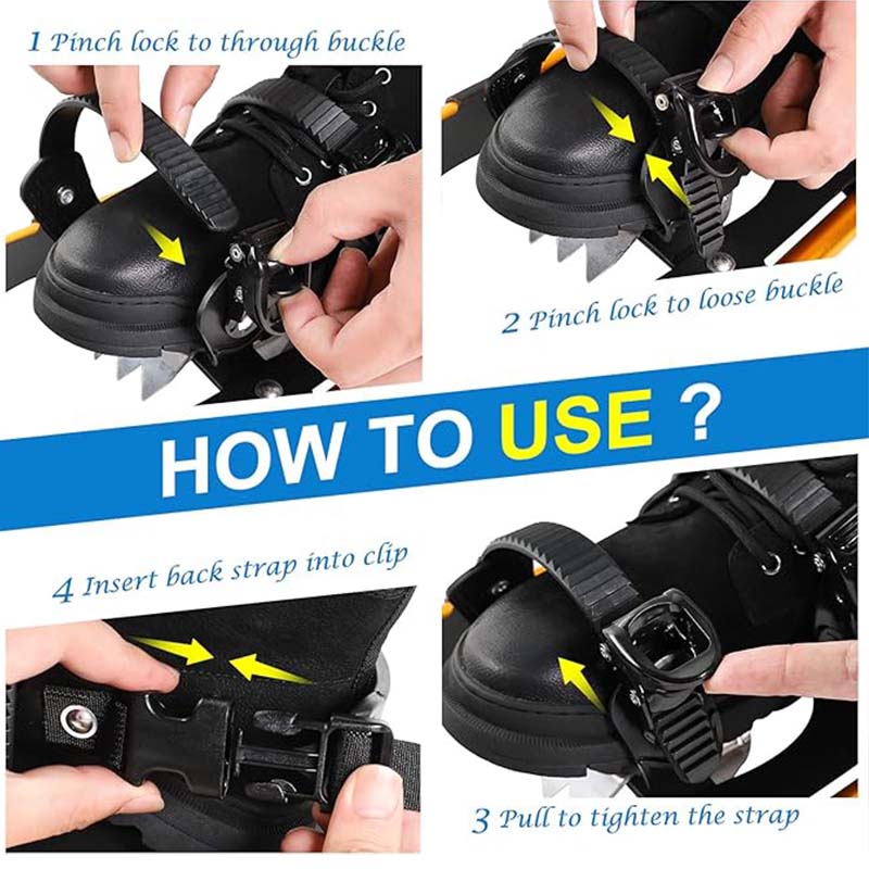 25/30 Inches Light Weight Snowshoes with Poles for Women Men Youth Kids,Adjustable Trekking Poles,Carrying Tote Bag,Orange