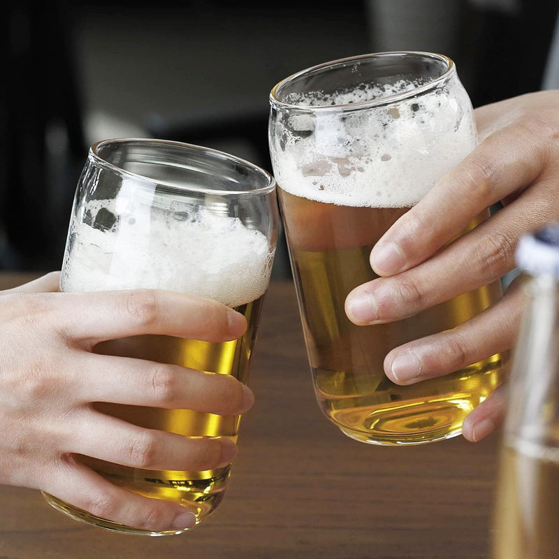 20oz Can Shaped Beer Glass 600ml Craft Drinking Glass Large Beer Glass