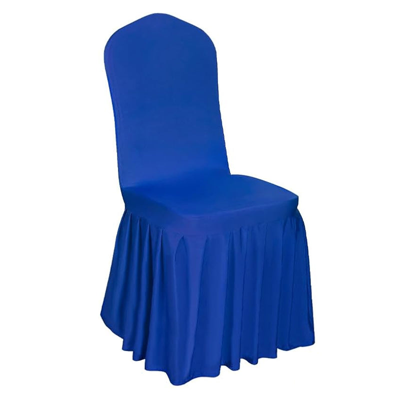 Chair Cover Stretch Skirt 6pcs Universal Fitted Chair Cover Stretch Spandex Folding Chair Cover