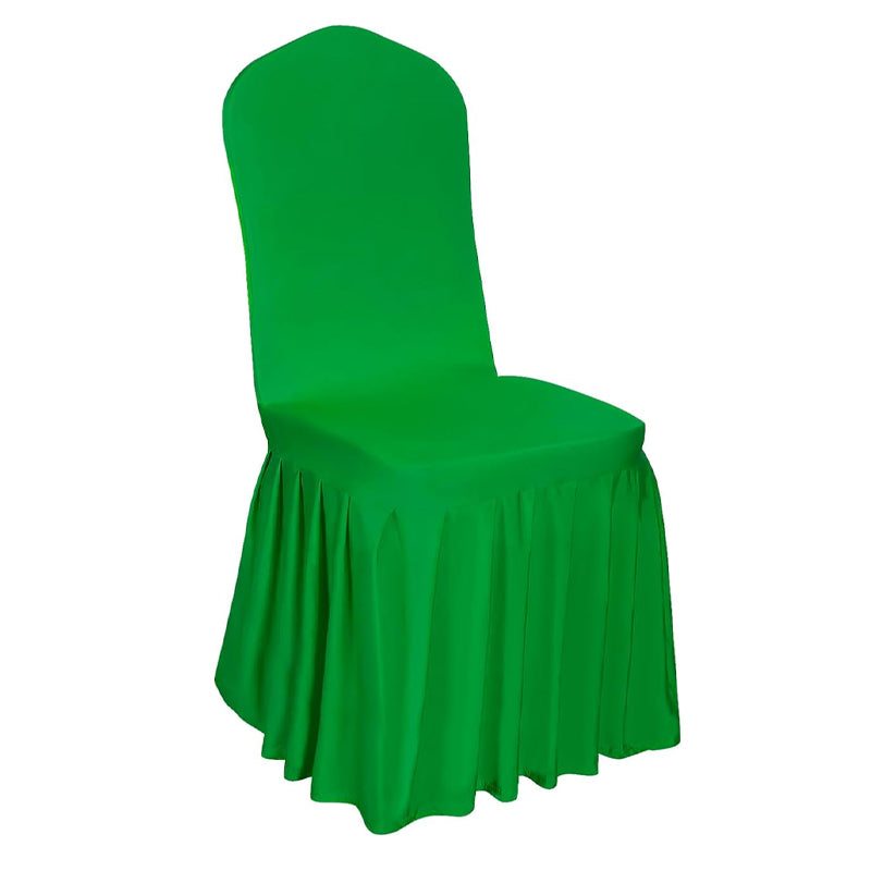 Chair Cover Stretch Skirt 6pcs Universal Fitted Chair Cover Stretch Spandex Folding Chair Cover
