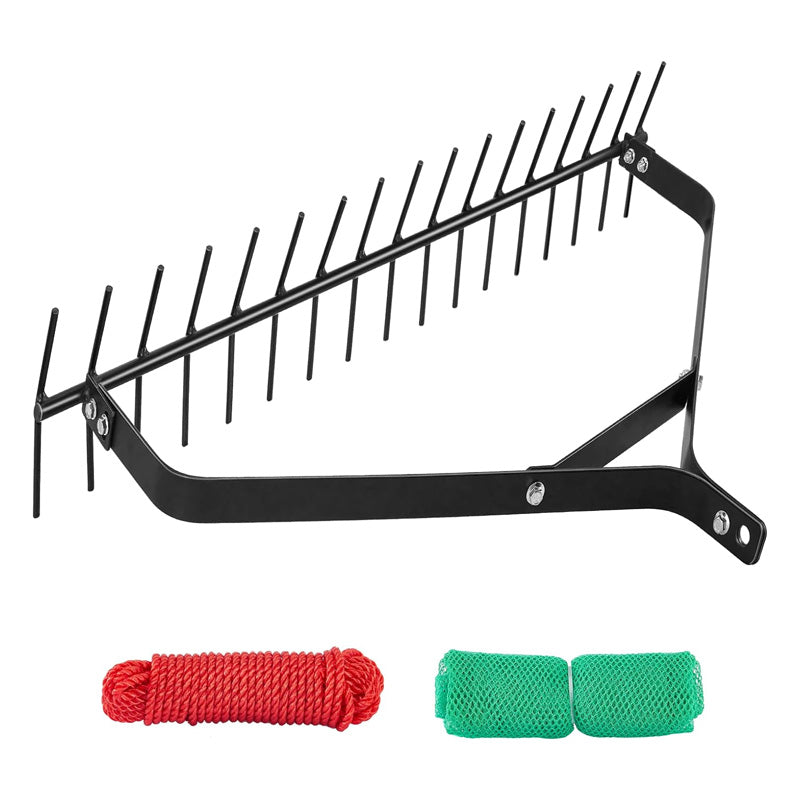 32 Inch Weed Rake, Clean Aquatic Weeds Silt Lake Rake, Weed Rake Tool ...