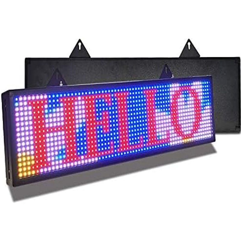 LED Scrolling Sign 26''x8'' WiFi Programmable LED Scrolling Message Bo ...